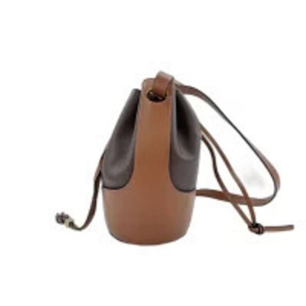 Loewe Balloon Bag Shoulder Leather Brown